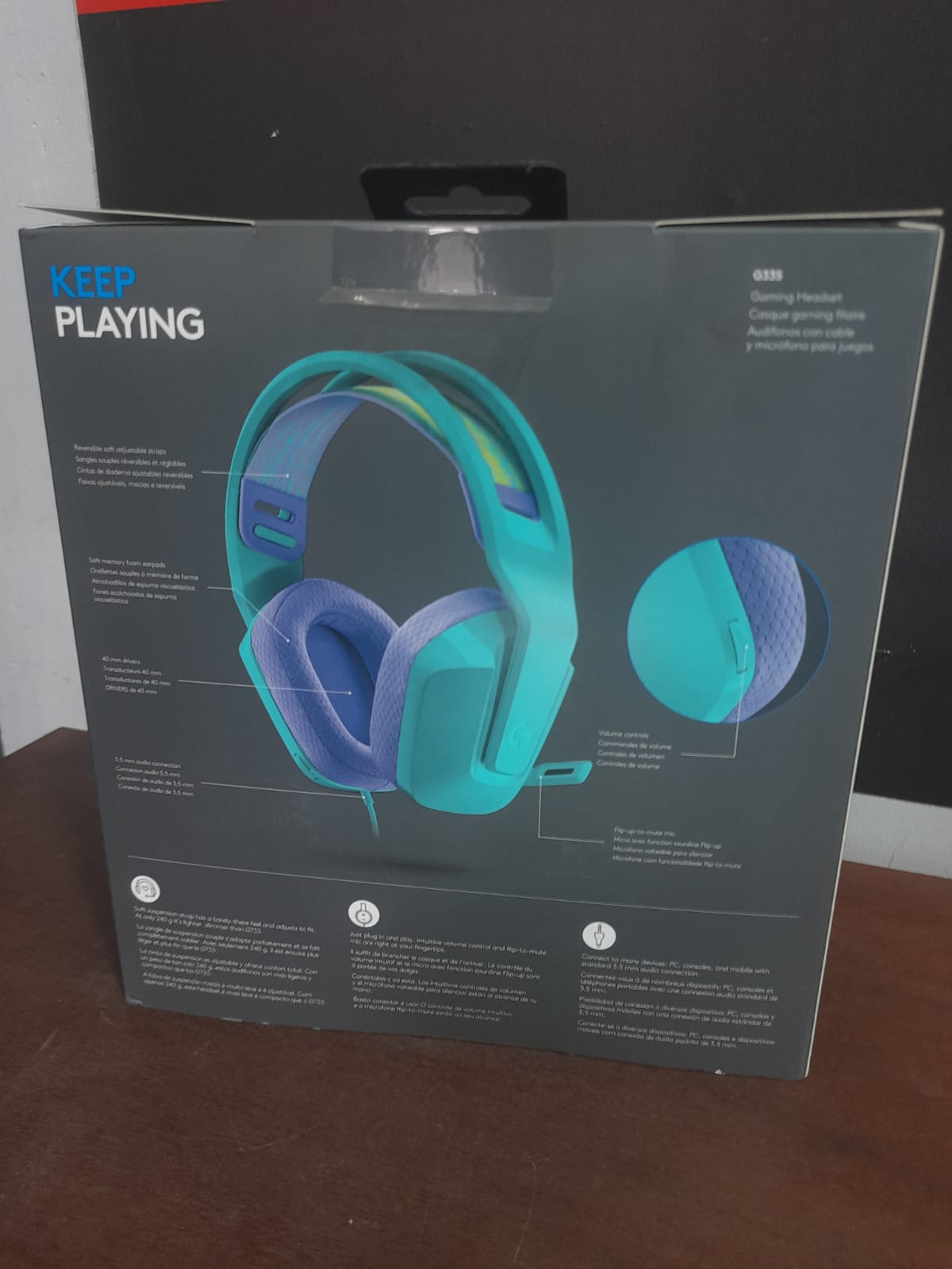 AUDÍFONOS CON CABLE Y MICRÓFONO GAMING G335 - LOGITECH - Imagen 3