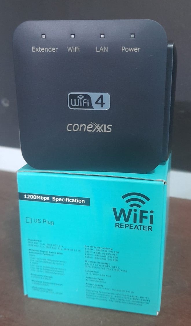 REPETIDOR WI-FI / EXTENSOR DE RANGO - CONEXIS