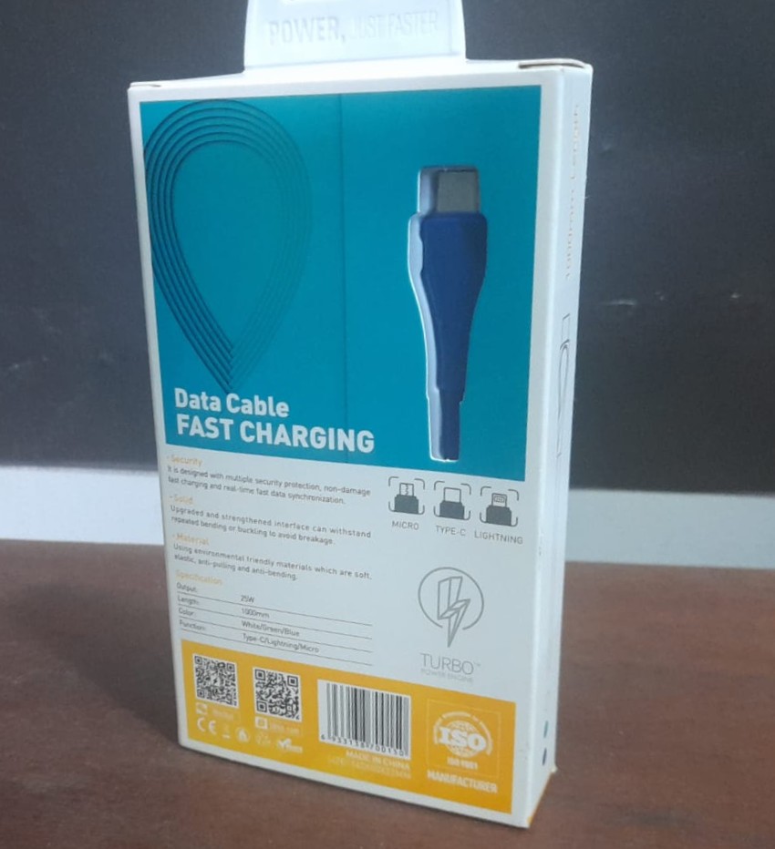 CABLE TIPO-C ABS 25W 1000MM - LDNIO - Imagen 3