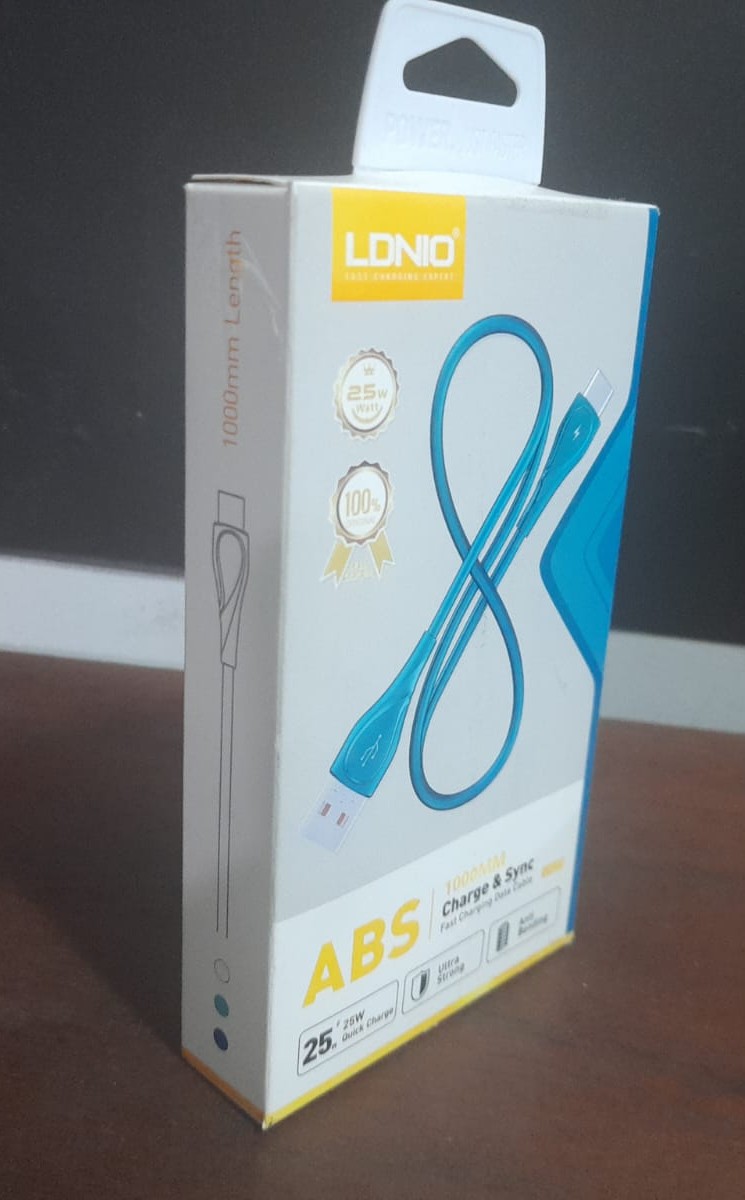 CABLE TIPO-C ABS 25W 1000MM - LDNIO - Imagen 2
