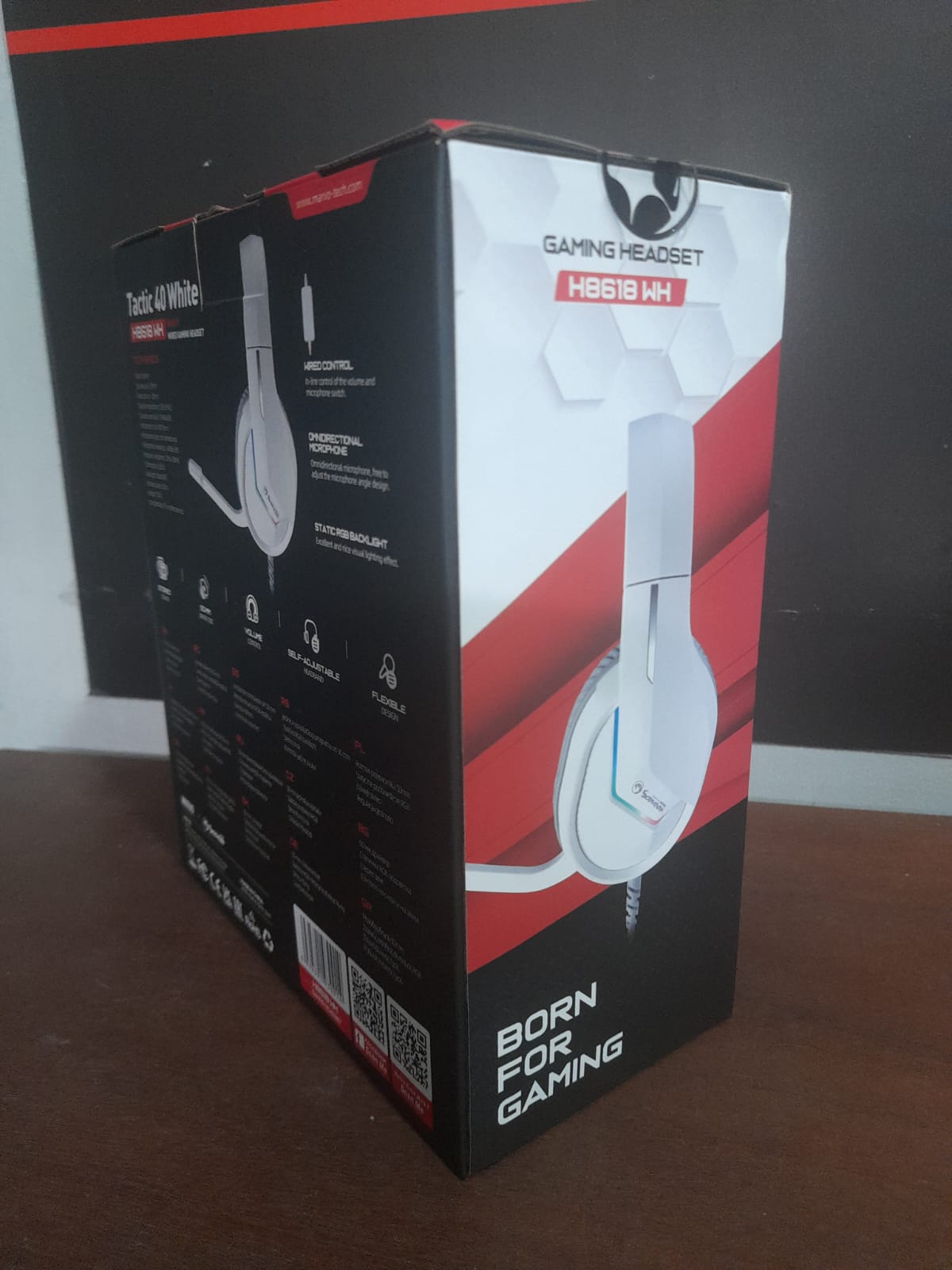 AURICULARES CON CABLE GAMING TACTIC 40 (BLANCO) - MARVO - Imagen 4