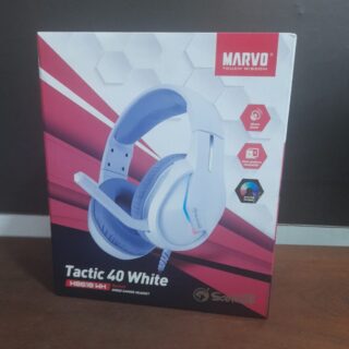 AURICULARES CON CABLE GAMING TACTIC 40 (BLANCO) - MARVO