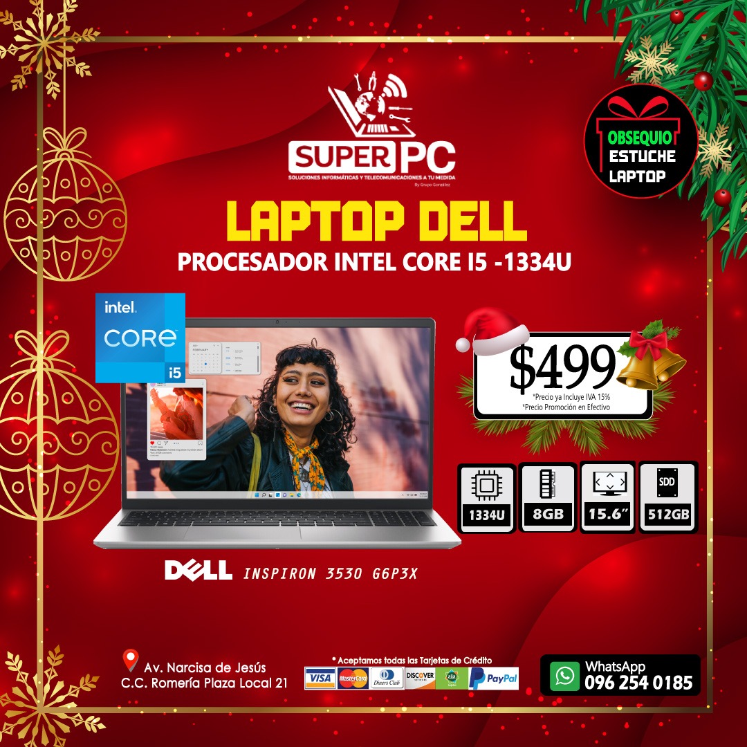 LAPTOP DELL INSPIRON 3530 G6P3X