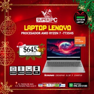 LAPTOP LENOVO IDEADPAD SLIM 3 15ARP10