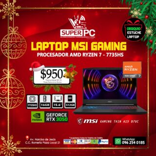 LAPTOP MSI GAMING THIN A15 B7UC