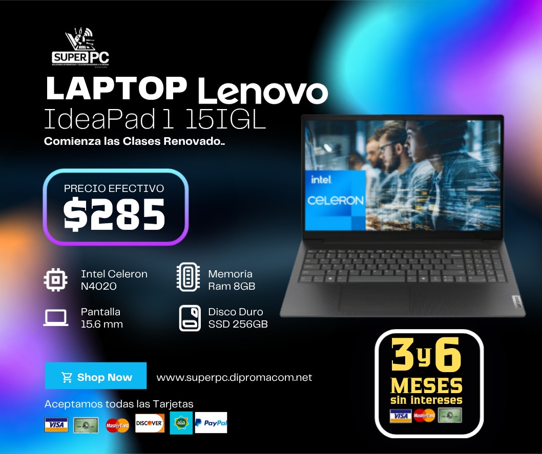 LAPTOP LENOVO IDEADPAD 1 15IGL